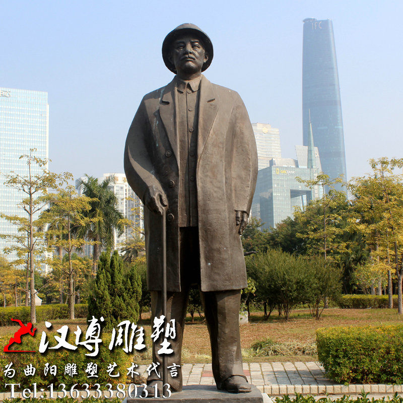 孙中山雕塑,革命家雕像,名人伟人铜雕