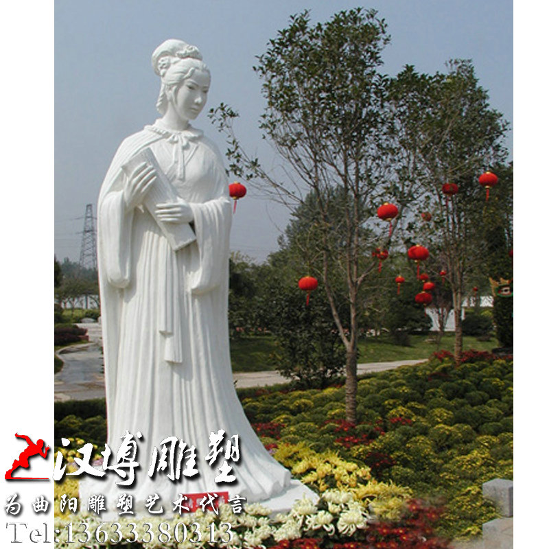 李清照雕塑,名人伟人雕像,园林景观铜雕